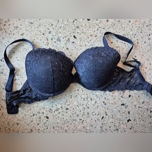 32ddd pushup bra in navy blue
